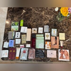 Assorted Luxury Skincare & Beauty Sample Lot - Multi-Brand